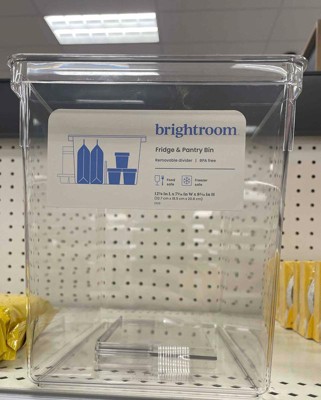 4pc Fridge & Pantry Bin Storage Set Clear - Brightroom™ : Target