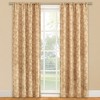 Collections Etc Elegant Leaf Embroidered Rod Pocket Top Curtain Panel - 2 of 3