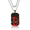 Marvel Deadpool Stainless Steel (316L) Pendant, 22'' Box Chain - 3 of 4