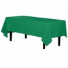 Crown Premium Quality Plastic Tablecloth 54 Inch. x 108 Inch. Rectangle - 6 Pack - 2 of 4
