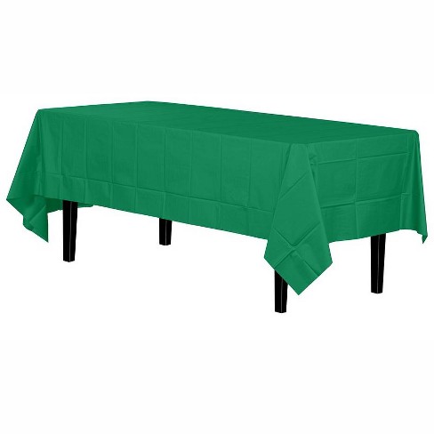 Crown Display 54 X 100' Cut To Size Disposable Plastic Tablecloth