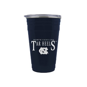 NCAA North Carolina Tar Heels Tailgater Tumbler - 22oz: Stainless Steel, Acrylic Lid - 1 of 2