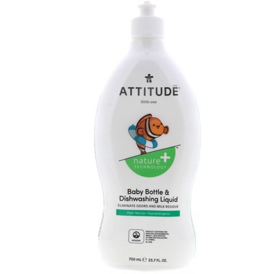 Attitude Baby Bottle & Dishwashing Liquid, Pear Nectar, 23.7 oz