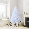 Tangkula White Realistic Xmas Tree, Lush Christmas Tree W/ PVC & PET Branch Tips - 2 of 4