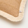 24"x24" Textured Woven Square Toss Pillow Natural - Hearth & Hand™ with Magnolia - 4 of 4