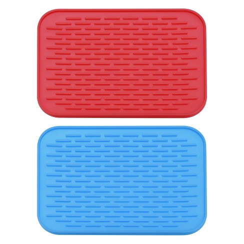 Unique Bargains Dish Drying Mat Reusable Sink Drain Pad Heat Resistant  Non-slipping Suitable For Kitchen Red : Target