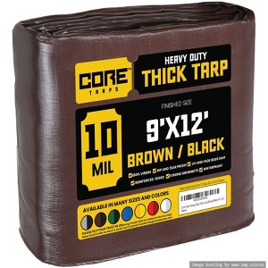 Core Tarps Heavy Duty 10 Mil Tarp Cover, UV Resistant, Rip Proof for Roof, Camping, Patio, Pool, Boat - 1 of 4