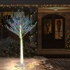 Aurio Amazing Seasons 6' Pre-lit Deluxe Birch Indoor Outdoor Artificial Christmas Tree with Multicolor LED Lights - image 2 of 2