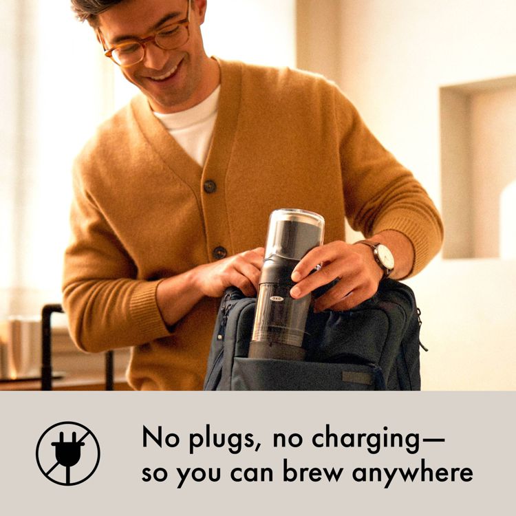 OXO Brew Rapid Brewer Single-Serve Coffee Maker Black: Manual Pour Over, Permanent Screen Filter, Dishwasher-Safe Parts, 3 of 13