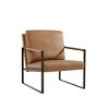 CAVINAS Leather Accent Chair with Mid-Height Backrest and Non-Slip Adsorption Feet,Upholstered Living Room Chairs,Reading Chairs for Living Room - 2 of 4