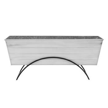 ACHLA Designs With Odette Stand Rectangular Steel Planter Boxes 