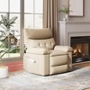 Oversized Extra Wide Manual Recliner Chair CF8007 in Faux PU Leather, 68CM Wide Seat - 2 of 4
