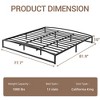 Low Bed Frame 6 Inch Heavy Duty Metal Platform Bed Frame Low Profile, Mattress Foundation, No Box Spring Needed - 3 of 4