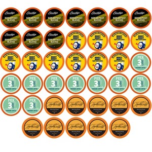 Two Rivers Coffee Light Roast Coffee Pods, 2.0 Keurig, Variety Sampler, 40 Count - 1 of 4