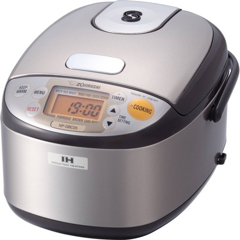 Zojirushi Induction Heating Rice Cooker & Warmer, 3 Cups (uncooked),  Stainless Dark Brown, Made In Japan : Target