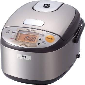 Zojirushi Induction Heating Rice Cooker & Warmer, 3 cups (uncooked), Stainless Dark Brown, Made in Japan