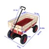 JANSNO Outdoor All-Terrain Garden Cart with Wood Railing & Air Tires for Garden - 4 of 4