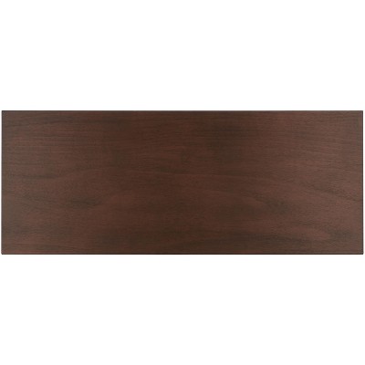 Retro Chic Hawthorn Brown Wood 3-Drawer Writing Desk
