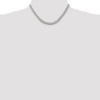 Black Bow Jewelry Men's 7mm, Sterling Silver Solid Flat Curb Chain Necklace - 2 of 4