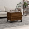 vidaXL Coffee Table Black Engineered wood, metal Medium - 2 of 4