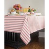 Solino Home Striped Linen Tablecloth | Capri Ticking Stripe - 3 of 4