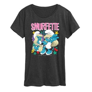 Women's - Smurfs - Smurfette Short Sleeve Graphic T-Shirt - 1 of 4