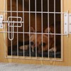 Wooden Movable Dog House ¨C Weatherproof, Portable Pet Shelter with Wheels for Small Dogs, Indoor/Outdoor Use - 4 of 4