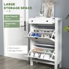 Aghana Digitals 8-Pair Slim Shoe Cabinet with 2 Flip Drawers, Adjustable Shelves, Anti-Tipping - 4 of 4