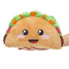 Blue Panda Smiley Soft Taco Stuffed Animal, Comfort Food Plush Toys for Gifts, Collectibles (Brown, 10 In) - 3 of 4