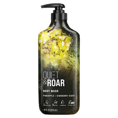 Quiet & Roar Pineapple & Kiwi Body Wash made with Essential Oils - 16 fl oz