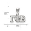 Black Bow Jewelry Sterling Silver Gamma Phi Beta Greek Life Medium Pendant - 2 of 3