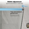 Frameless Shower Door, Sliding Glass Doors with 5/16" (8Mm) Clear Tempered Glass, Shower Door with Stainless Steel Handle for Walk In Shower - 4 of 4