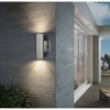 2-Light Riga Outdoor Sconce Stainless Steel Finish Clear Shade - EGLO: ETL Listed, Adjustable Head Tilt, Metal Drum Shade - 4 of 4