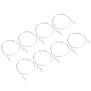 Unique Bargains Stainless Steel Light Outdoor Travel Luggage Safety Locking Cables 0.2" ID Eyelets - 1 of 4