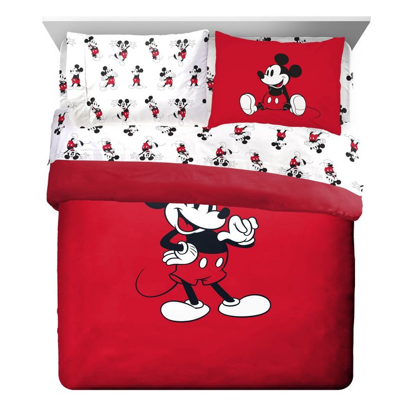 Saturday Park Disney Mickey Mouse Classic 100% Organic Cotton Bed Set, 3 of 10
