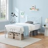 Twin Bed Frames, Twin Size Bed Frame with Headboard, Heavy Duty Mattress Foundation with Steel Slats Support, No Box Spring Needed - 3 of 4