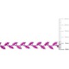 EVERLY JEWELRY | Sterling Silver 29 1/2 CT TGW Created Pink Sapphire Necklace, 17-inch - 2 of 4