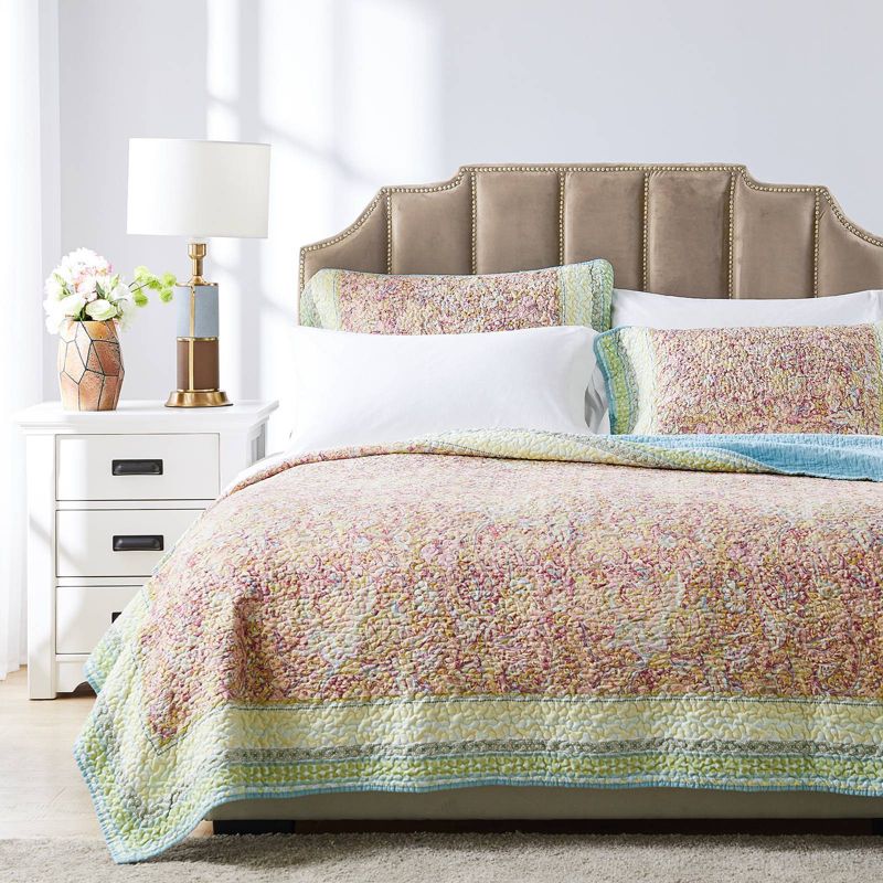 Greenland Home Fashions Palisades Quilt Set Pastel, 1 of 6