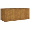 vidaXL Garden Raised Bed Rusty Corten steel 78.7 x 31.5 x 31.5 in - 2 of 4