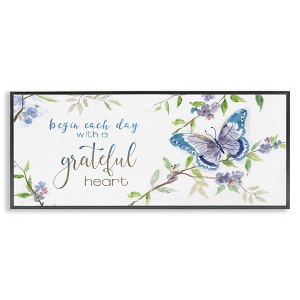 Stupell Industries Begin Day with Grateful Heart, 24" x 10" - 1 of 4