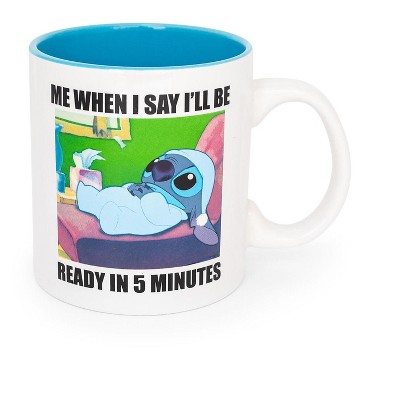 Silver Buffalo Disney Lilo & Stitch "When I Say I'll Be Ready" Ceramic Mug | Holds 20 Ounces