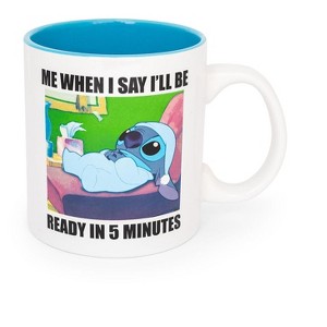 Silver Buffalo Disney Lilo & Stitch "When I Say I'll Be Ready" Ceramic Mug | Holds 20 Ounces - 1 of 4