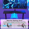 Mr Ironstone L Shaped Gaming Desk Corner Computer Desk, Home Office Desks Writing Workstation with Large Monitor Stand (51 Inch) - 2 of 4