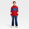 Boys' Long Sleeve Striped Rugby Shirt - art class™ - 3 of 3