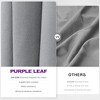 PURPLE LEAF Cantilever Patio Umbrella Outdoor Offset Umbrella with 3 Years Fade Resistance Recycled Fabric With Base - 4 of 4