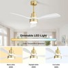 Sofucor 48'' Ceiling Fan with Lights 3 Wood Blades and Remote Control - 3 of 4