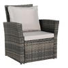Bigget Steel 7pc Outdoor Furniture Seating Conversation Set with 9 Patio Seater - 4 of 4