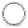 Black Bow Jewelry 8mm Titanium & 14k Gold Inlay Brushed Domed Standard Fit Band - 2 of 4