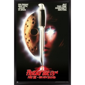 Trends International Friday The 13th Part VII: The New Blood - One Sheet Framed Wall Poster Prints - 1 of 4