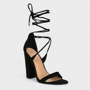 Charles Albert Women's High Heeled Dressy Strappy Lace Up Block Heels for Women – Open Toe, Gladiator, Comfy 4-Inch Heeled Sandals - 1 of 4